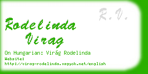 rodelinda virag business card